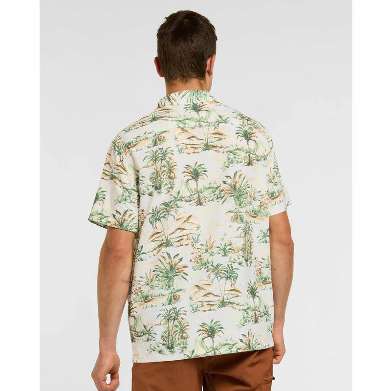 DHARCO TECH LOST Camicia a maniche corte Beige/Khaki