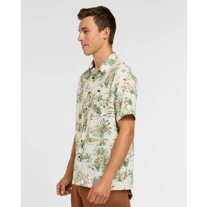 DHARCO TECH LOST Camicia a maniche corte Beige/Khaki