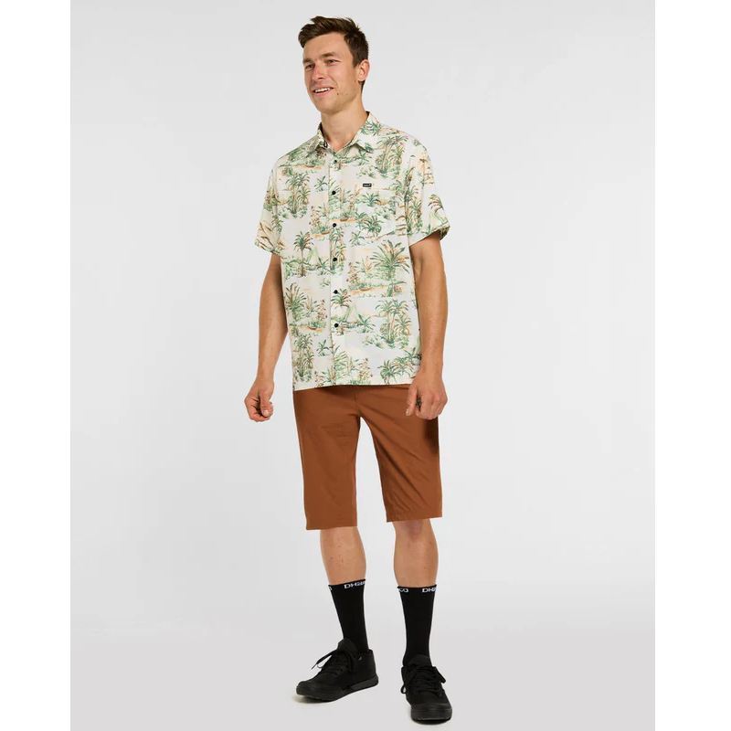 DHARCO TECH LOST Camicia a maniche corte Beige/Khaki