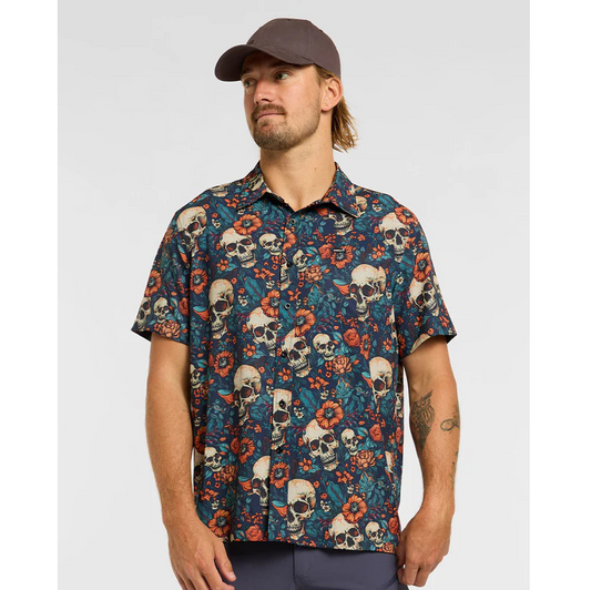 Camicia tecnica DHARCO TECH PARTY SKULLDUGGERY Blu