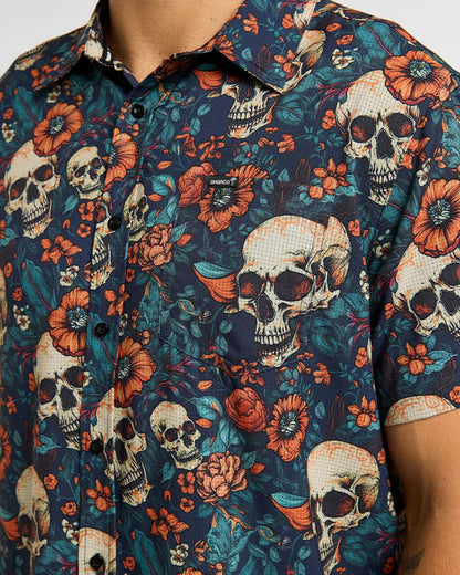Camicia Tecnica DHARCO TECH PARTY SKULLDUGGERY Blu