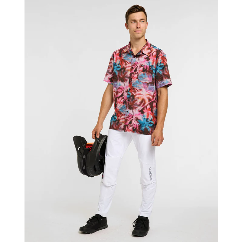 DHARCO TECH NEBULA Camicia a maniche corte rosa