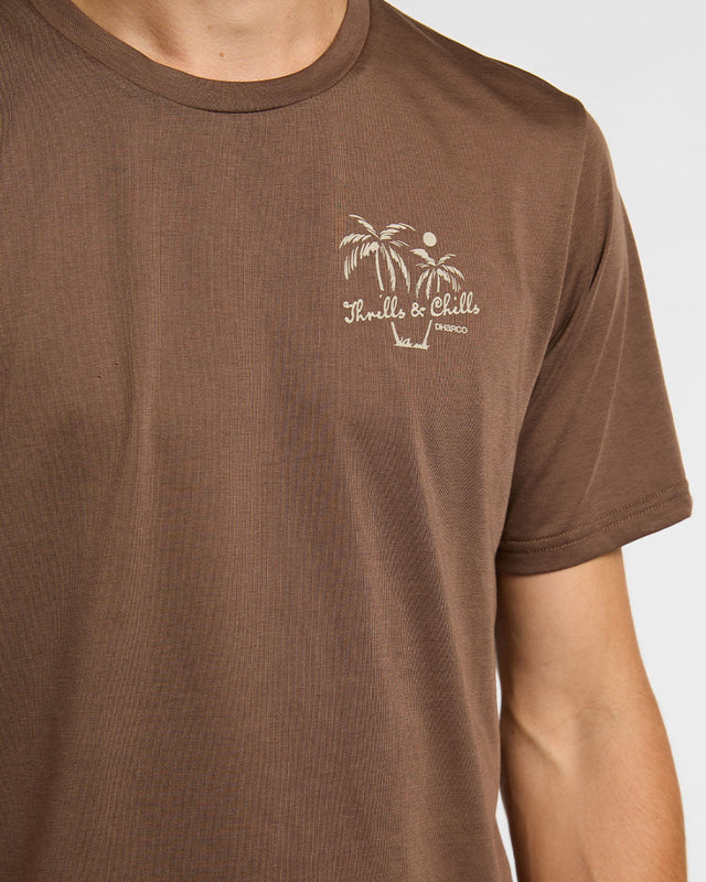 DAHRCO TECH HUSK Maglietta a maniche corte marrone