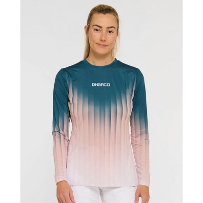 Maglia DHARCO RACE DUSTY PRISM Maniche Lunghe Donna Nero/Rosa