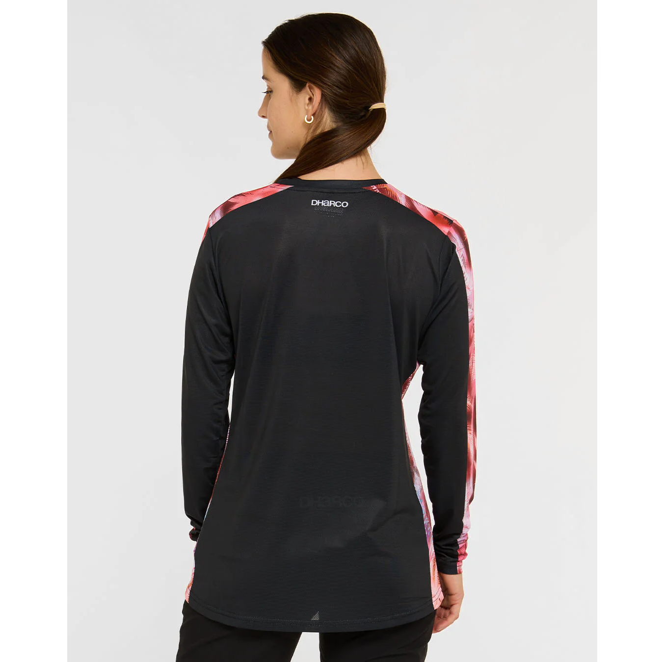 Maglia a maniche lunghe DHARCO RACE NEBULA Donna Nero/Rosa