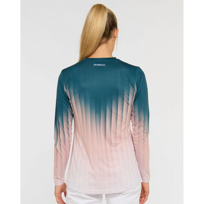 Maglia DHARCO RACE DUSTY PRISM Maniche Lunghe Donna Nero/Rosa