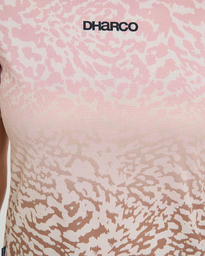 Maglia DHARCO PRISCILLA Maniche Corte Donna Beige/Rosa
