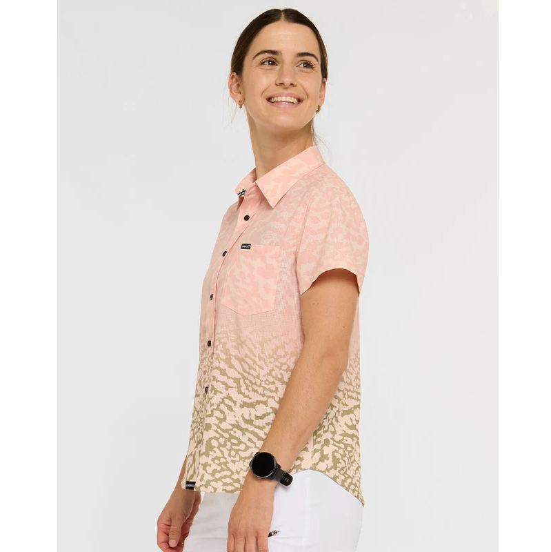 Camicia donna DHARCO TECH PARTY PRISCILLA a maniche corte Beige