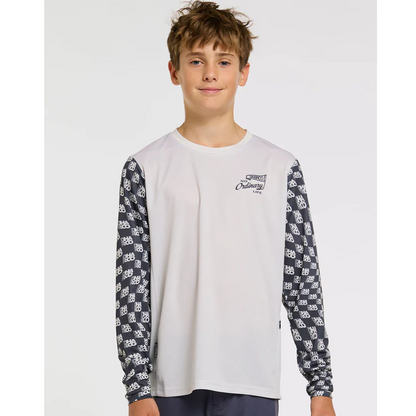 Maglia DHARCO GRAVITY OFFSET Junior Maniche Lunghe Bianco/Nero