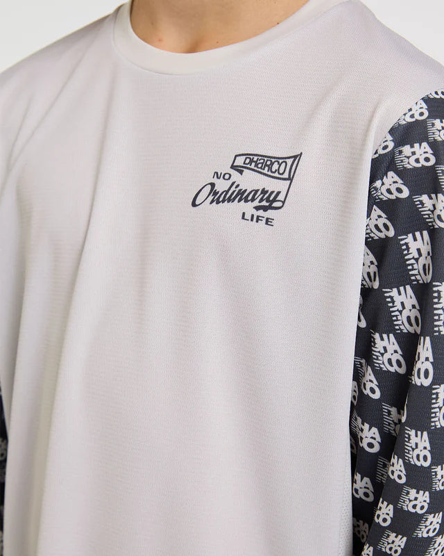 DHARCO GRAVITY OFFSET Maglia a manica lunga Junior Bianco/Nero