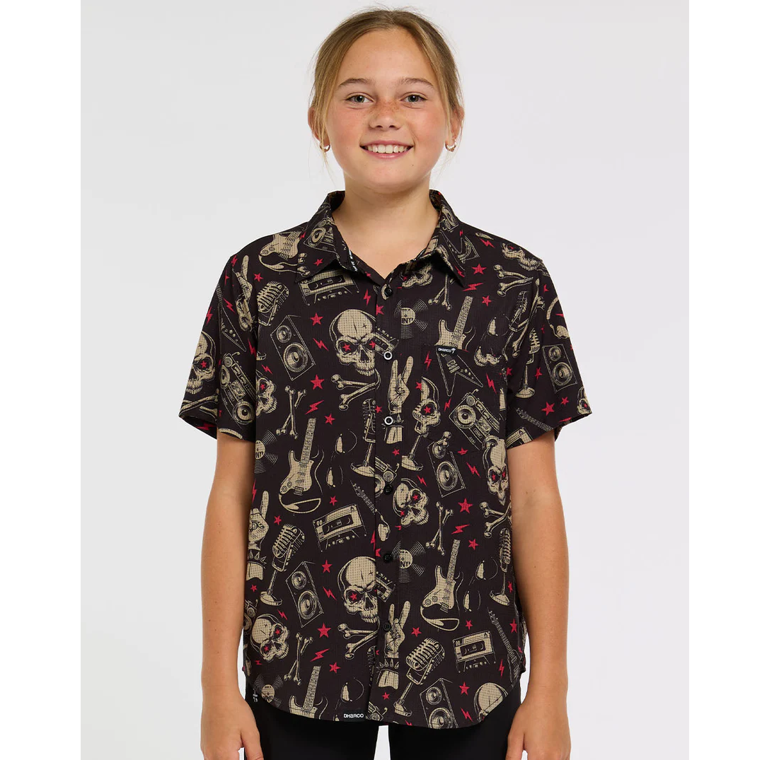 Camicia tecnica DHARCO TECH PARTY ROCKNROLLA Junior Nero