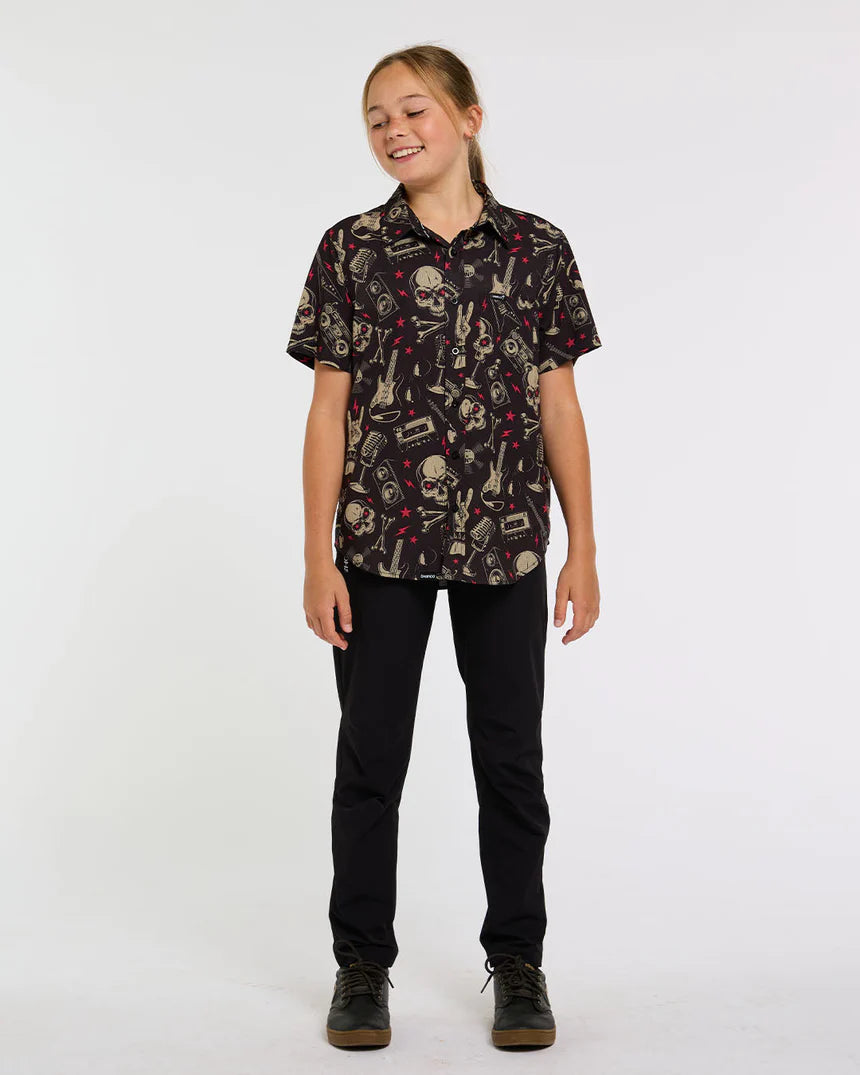 Camicia tecnica DHARCO TECH PARTY ROCKNROLLA Junior Nero