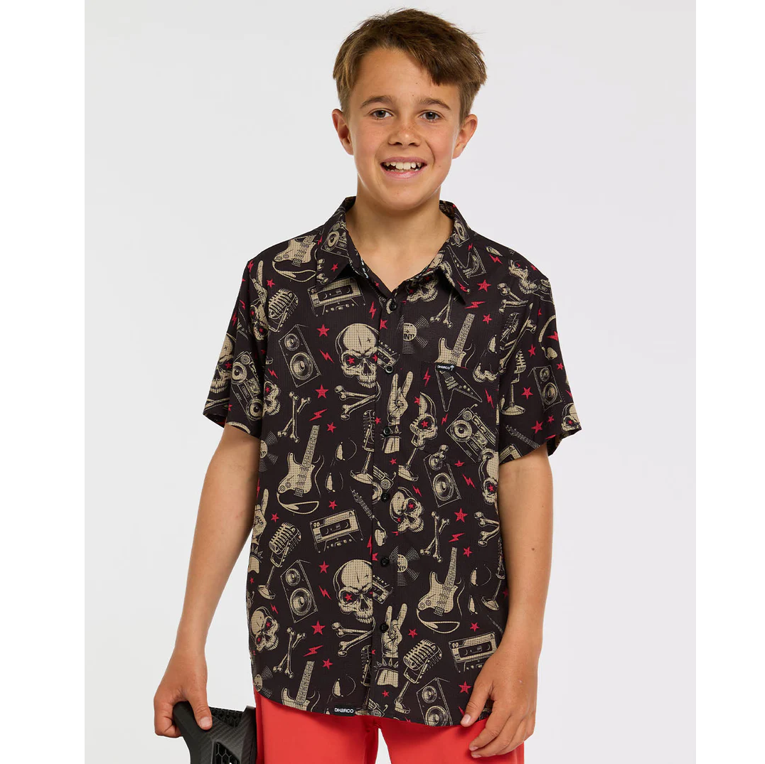 Camicia tecnica DHARCO TECH PARTY ROCKNROLLA Junior Nero