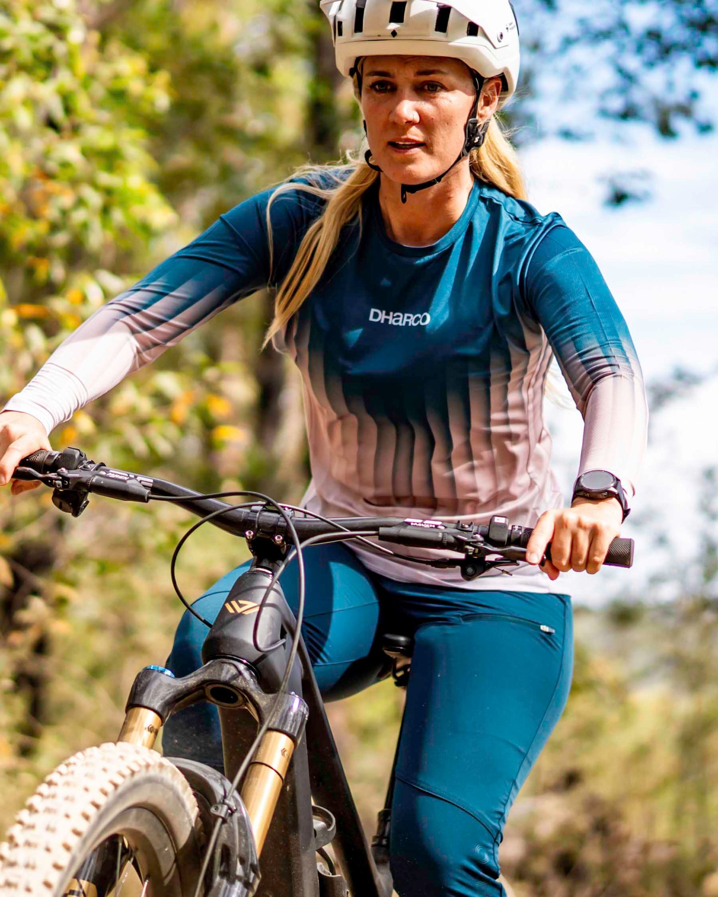 Maglia a maniche lunghe DHARCO RACE DUSTY PRISM Donna Nero/Rosa