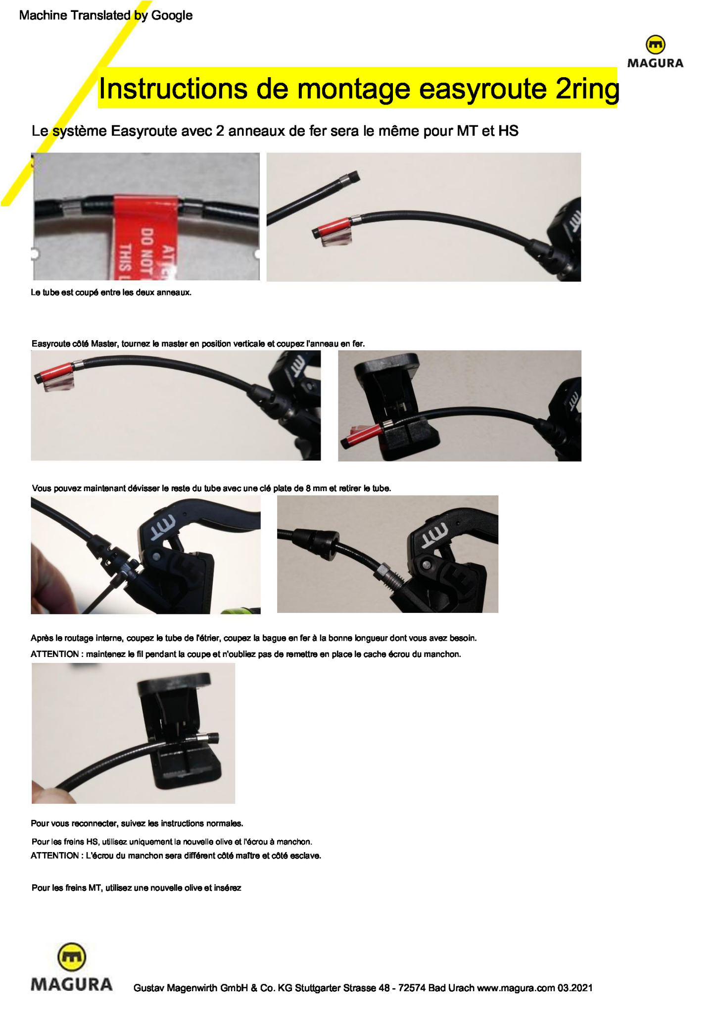 Coppia di freni MAGURA MT7 PRO Discless