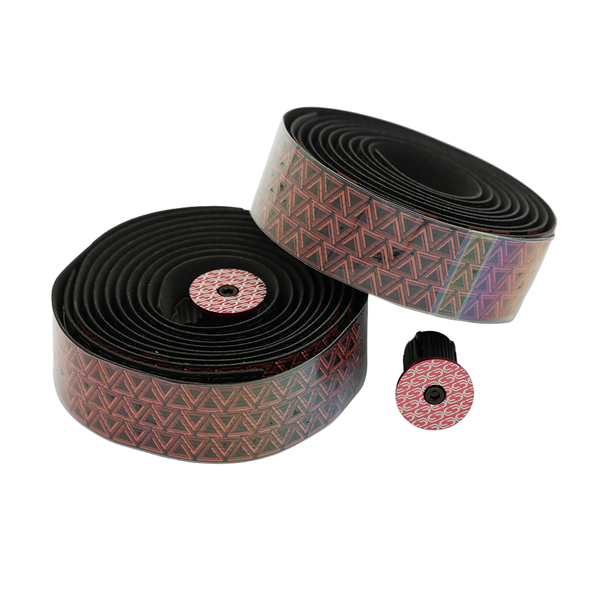 Nastro appendiabiti DEDA LOOP + END-PLUG Nero/Rosso