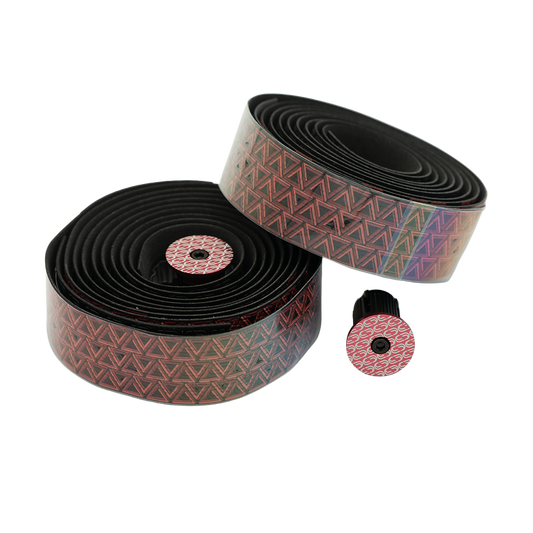 Nastro appendiabiti DEDA LOOP + END-PLUG Nero/Rosso