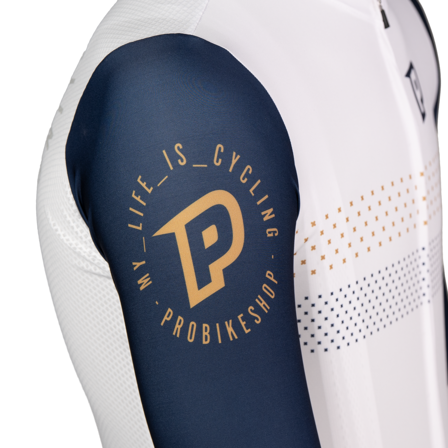 PROBIKESHOP Maglia a manica corta Navy/Bianco