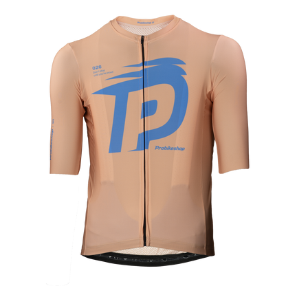 Maglia PROBIKESHOP By CHEF DE FILE Maniche Corte Beige