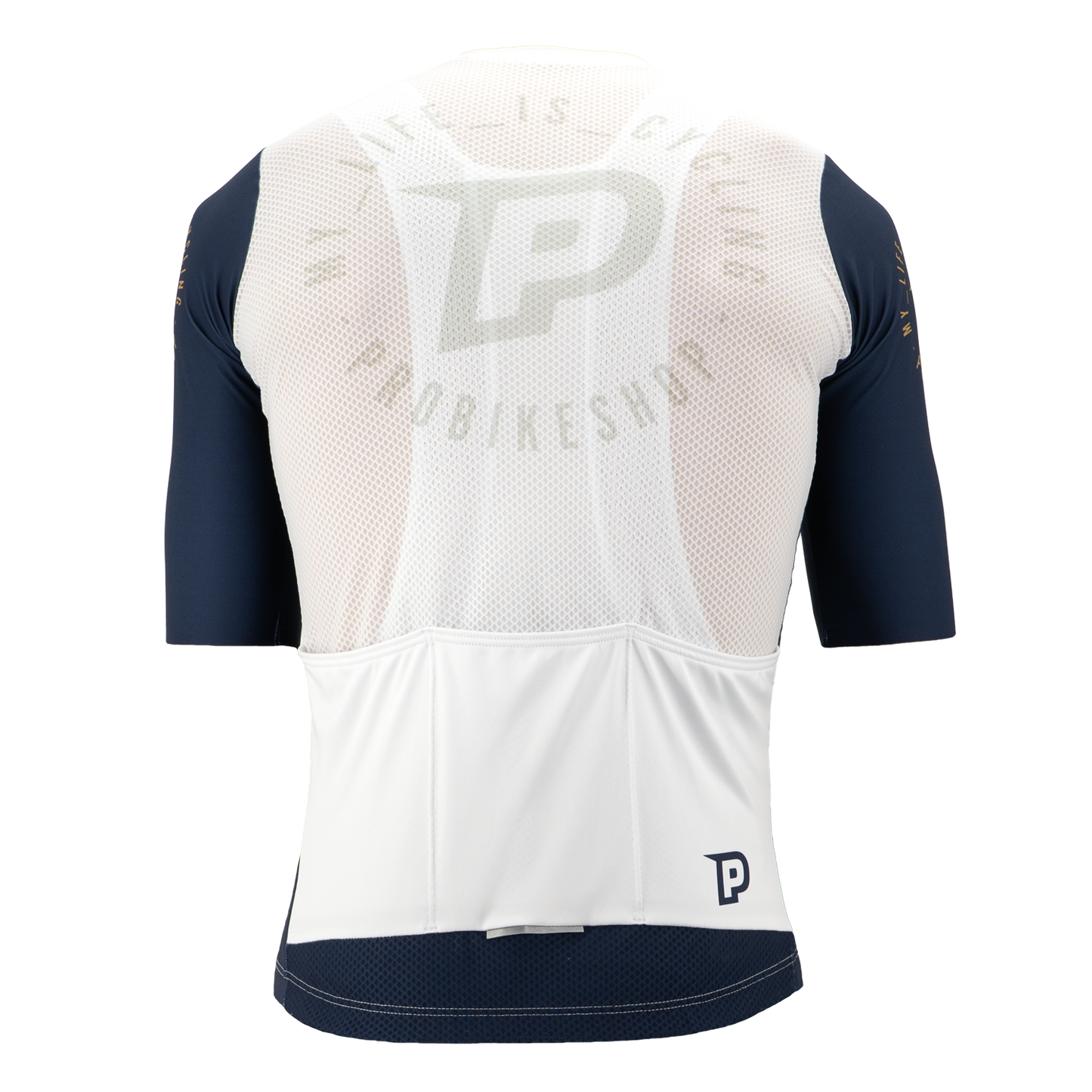 PROBIKESHOP Maglia a manica corta Navy/Bianco