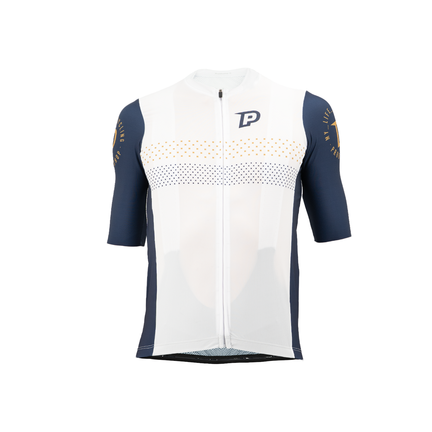 PROBIKESHOP Maglia a manica corta Navy/Bianco