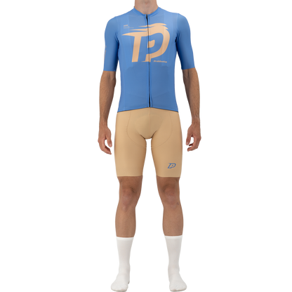 Salopette Corta con Bretelle PROBIKESHOP By CHEF DE FILE Beige