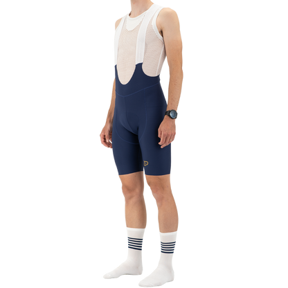 Salopette Corta con Bretelle PROBIKESHOP By CHEF DE FILE Blu Navy