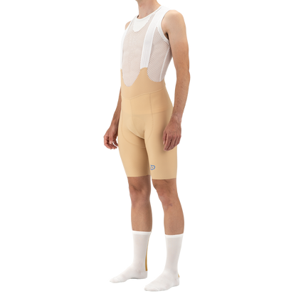 Salopette Corta con Bretelle PROBIKESHOP By CHEF DE FILE Beige