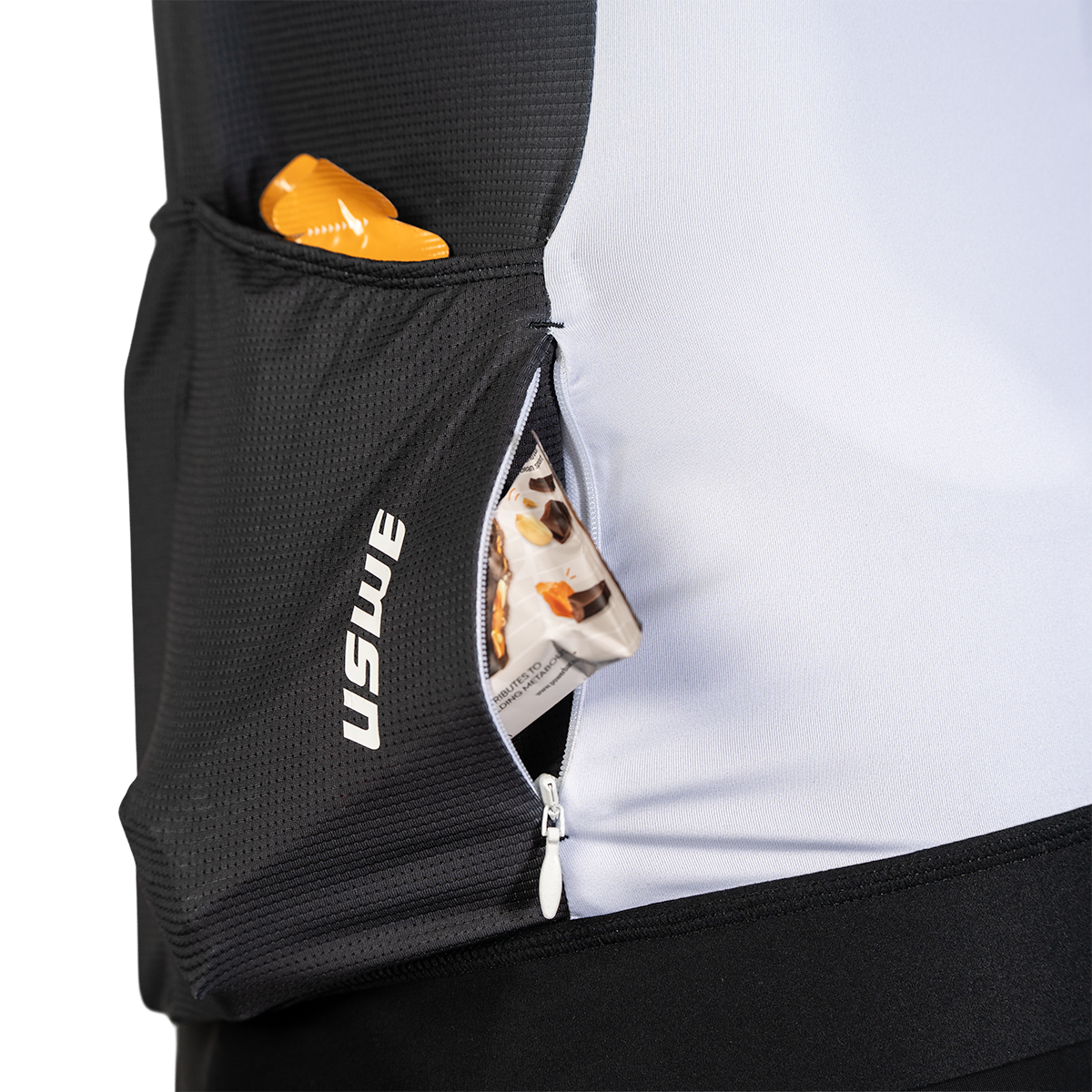 USWE Maglia a maniche corte GRUS GRAVEL Bianco