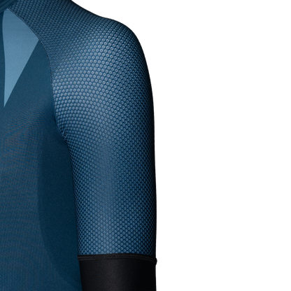 Maillot Maniche Corte USWE SKARP GRAVEL Blu