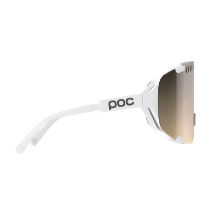 Occhiali POC DEVOUR + Bianco Lente Clarity Trail Partly Sunny Silver