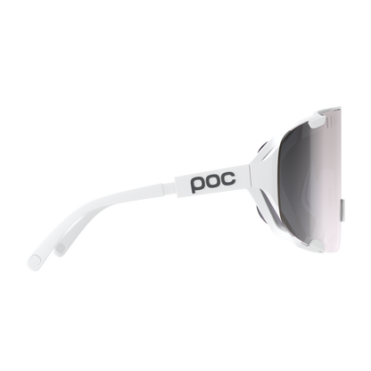 Occhiali POC DEVOUR + Bianco Lente Clarity Road Sunny Silver
