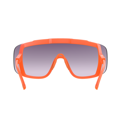 Occhiali POC DEVOUR + Arancio Fluo Traslucido Lente Clarity Road Partly Sunny Gold