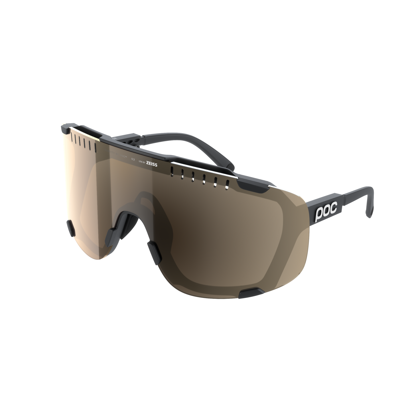 POC DEVOUR WF + Occhiali Black/Clarity Trail/Partly Sunny Silver