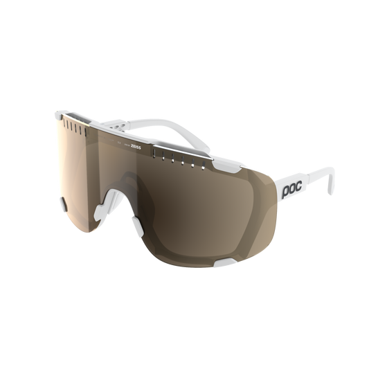 POC DEVOUR WF + occhiali Bianco/Clarity Trail/Argento parzialmente soleggiato