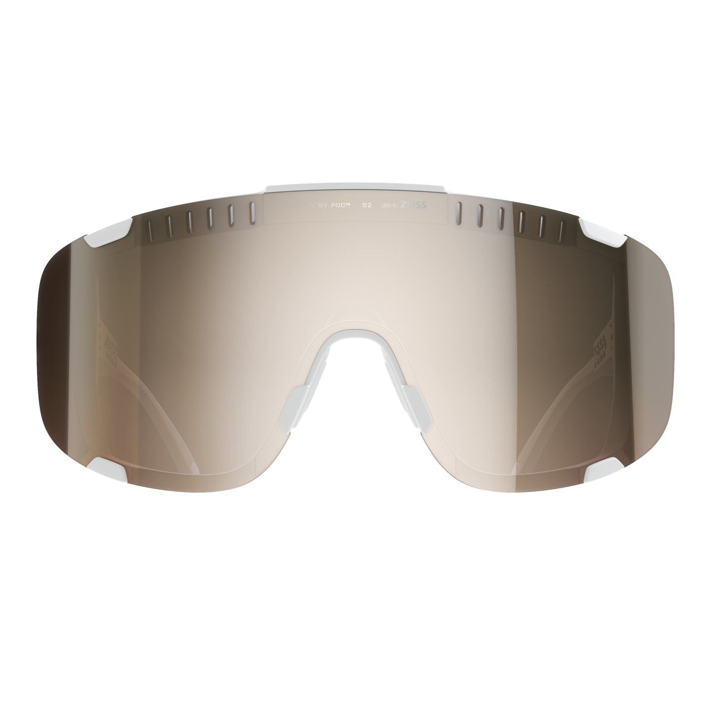 POC DEVOUR WF + occhiali Bianco/Clarity Trail/Argento parzialmente soleggiato