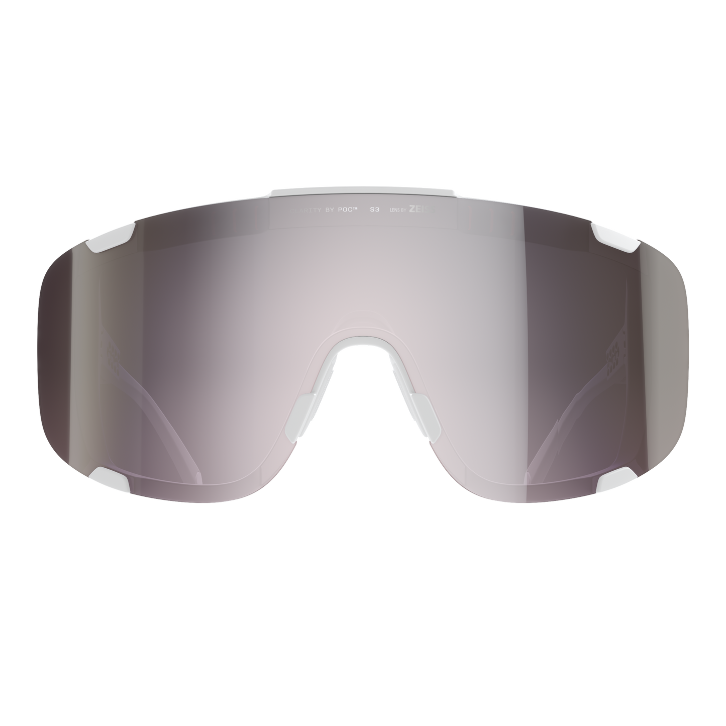 POC DEVOUR WF + Occhiali Bianco/Clarity Road/Argento Sole