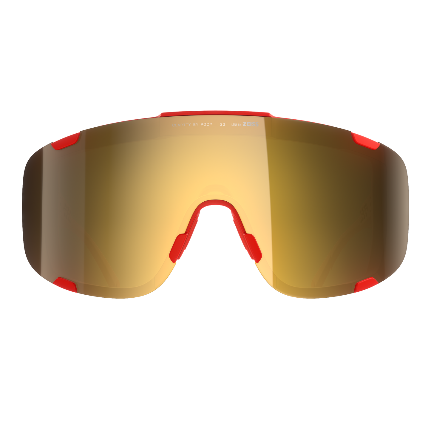 POC DEVOUR WF + Occhiali Red/Clarity Road/Partly Sunny Gold