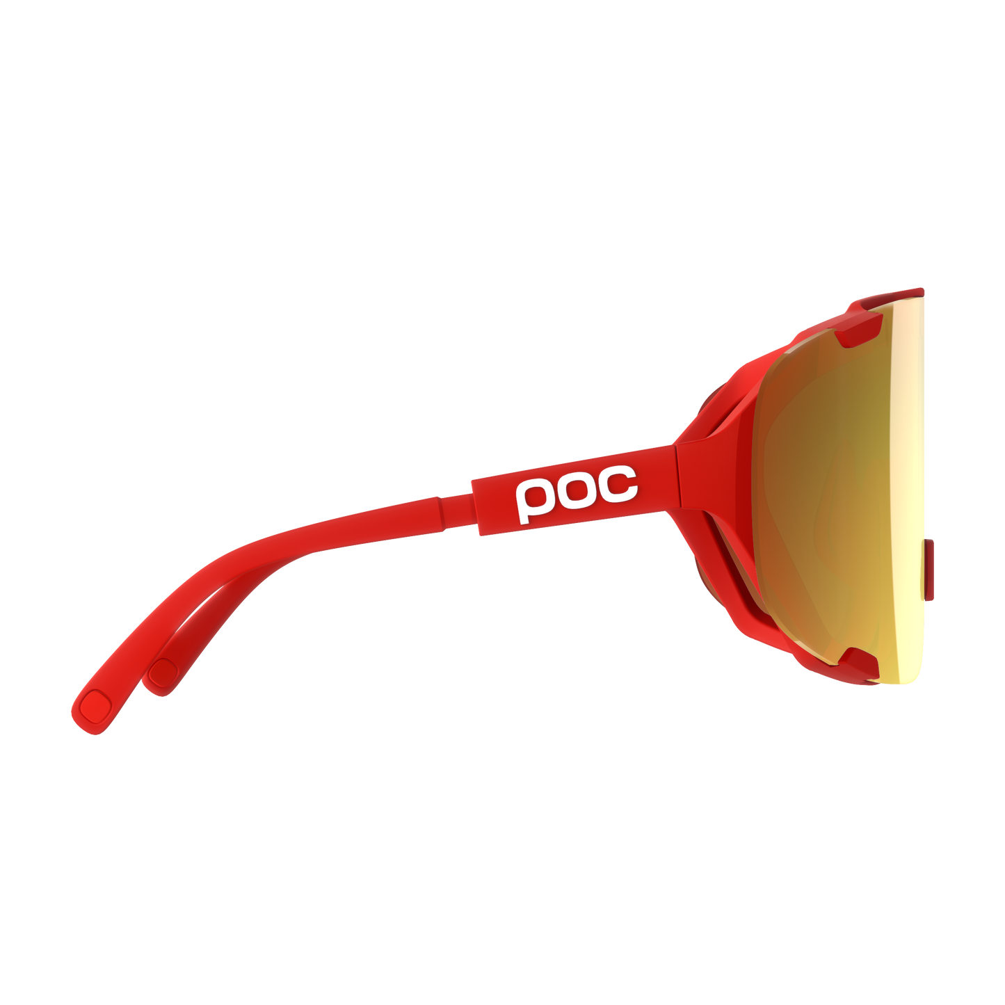 POC DEVOUR WF + Occhiali Red/Clarity Road/Partly Sunny Gold