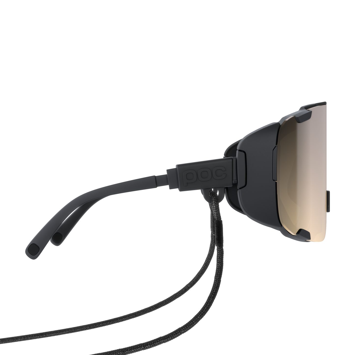 POC DEVOUR ULTRA + Occhiali Black Clarity Trail Lente argento parzialmente soleggiata