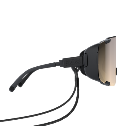 Occhiali POC DEVOUR ULTRA + Nero Lente Clarity Trail Partly Sunny Silver
