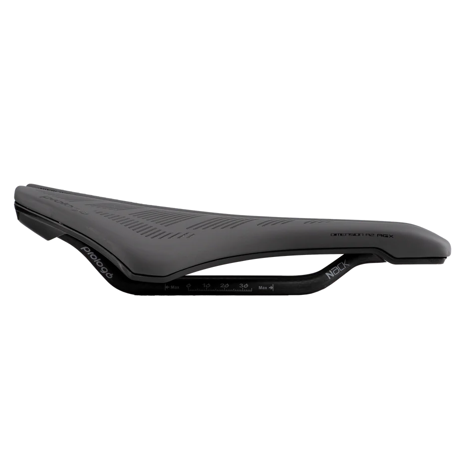PROLOGO DIMENSION R2 AGX 143 mm Sella con binari neri Nero