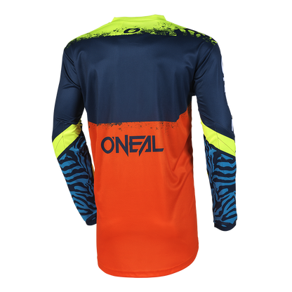 Maglia O'NEAL ELEMENT SHOCKER Junior Maniche Lunghe Blu/Arancione