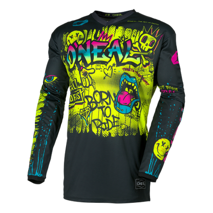 Maglia O'NEAL ELEMENT RANCID Junior Maniche Lunghe Nero/Giallo