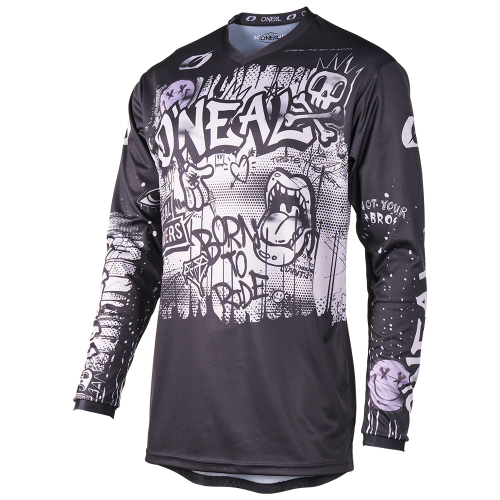 Maglia O'NEAL ELEMENT RANCID Maniche Lunghe Junior Nero/Grigio