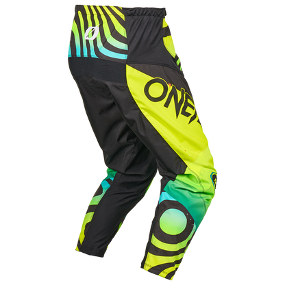 Pantaloni O'NEAL ELEMENT NOVA Junior giallo fluo - vista posteriore