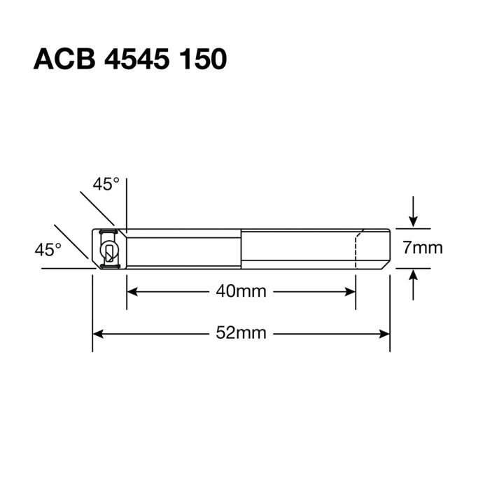 CUSCINETTI ENDURO 150 BO Cuscinetto sterzo - ABEC 5 - Ossido nero - 40x52x7 (45x45°) ACB