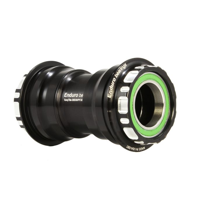 ENDURO BEARINGS Movimento centrale TorqTite PF30 asse 24 mm Cuscinetti in acciaio inox Nero