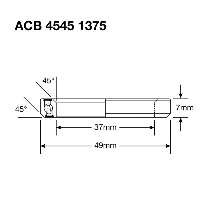 CUSCINETTI ENDURO 1375 SS Cuscinetto sterzo - 440c Stainless - 37x49x7 (45x45°) ACB