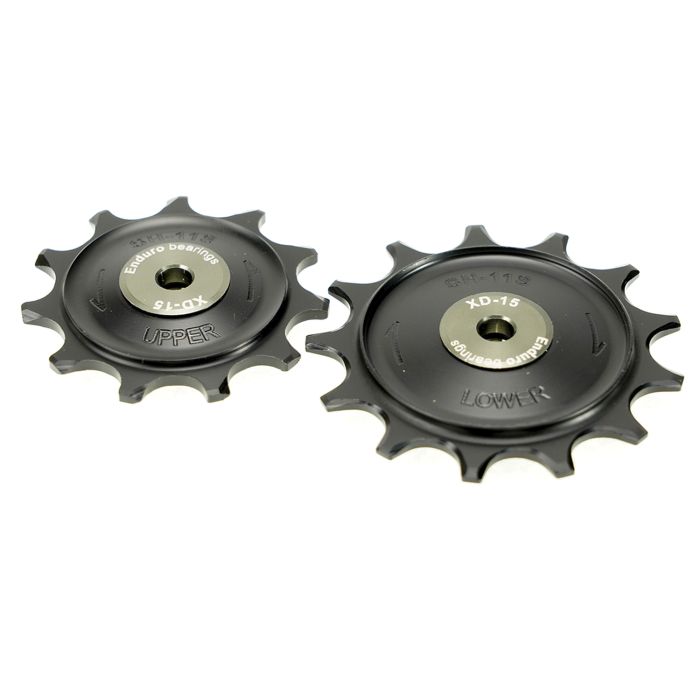 Pulegge per deragliatore ENDURO BEARINGS - XD-15 - Shimano GRX - 11s 1X - Nero